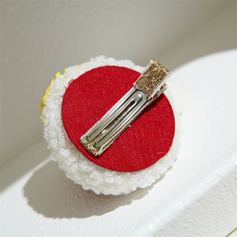 小鹿聖誕髮夾－聖誕雪花對夾款細節｜https://igowo.tw/
