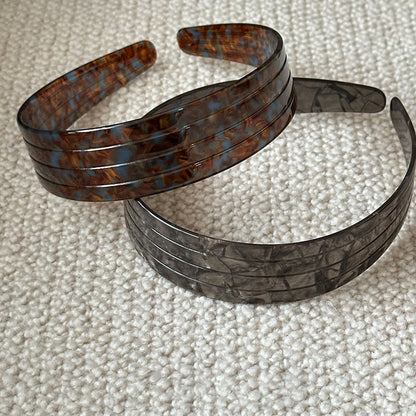 醋酸板材豹紋簡約髮箍－商品主圖｜https://igowo.tw/