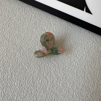 醋酸板材交叉鯊魚夾－深藍款細節｜https://igowo.tw/