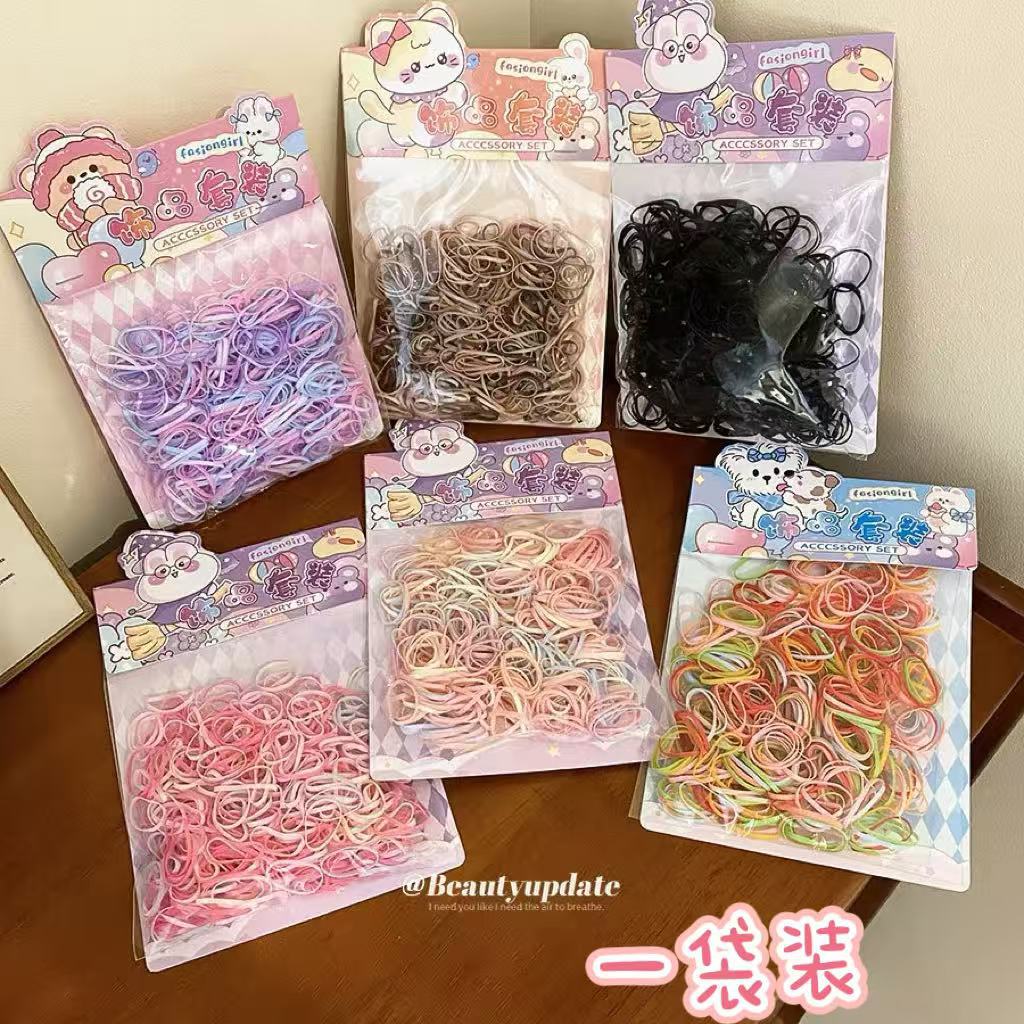 彩色簡約髮圈－商品主圖｜https://igowo.tw/