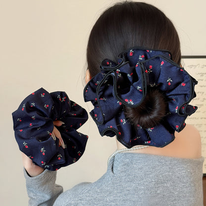 碎花大腸圈髮圈－商品主圖｜https://igowo.tw/