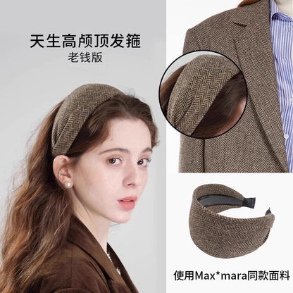 寬版簡約髮箍－商品主圖｜https://igowo.tw/