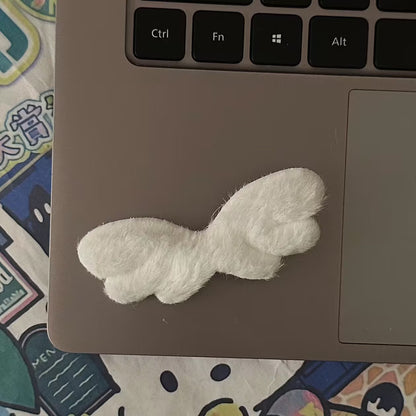 繽紛絨面翅膀髮夾