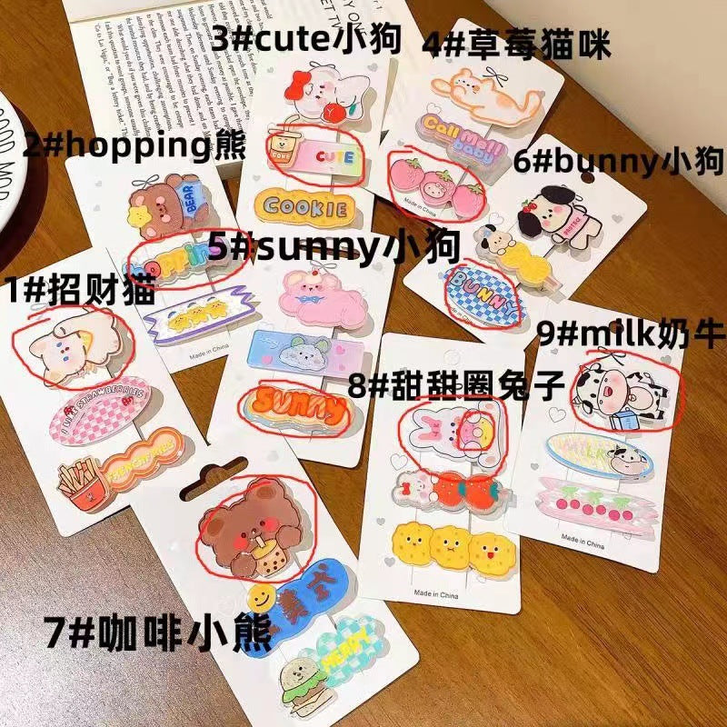 壓克力卡通髮夾－細節特寫4｜https://igowo.tw/