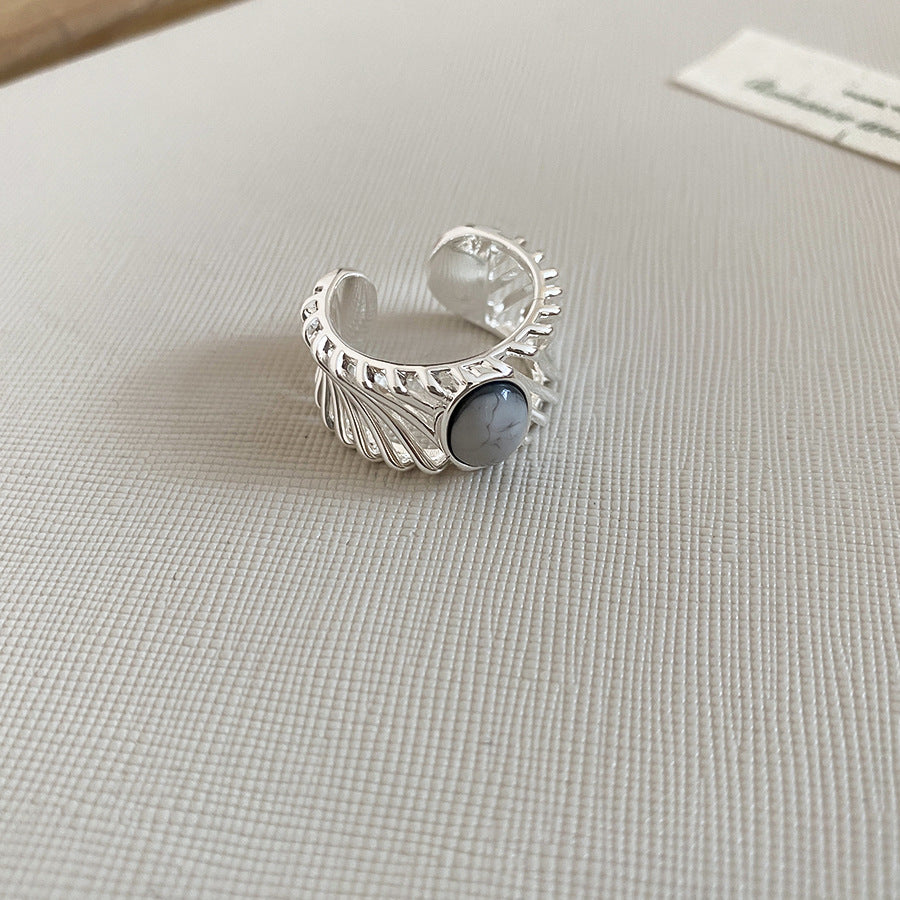 樹脂圓形可調式戒指－細節特寫18｜https://igowo.tw/