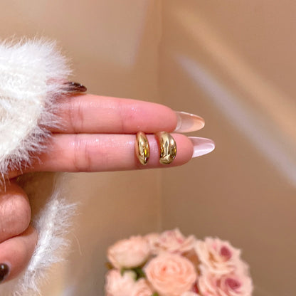 法式水滴小金豆豆耳釘女