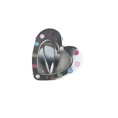 銀色琺瑯金屬髮夾－鏤空波浪B款細節｜https://igowo.tw/