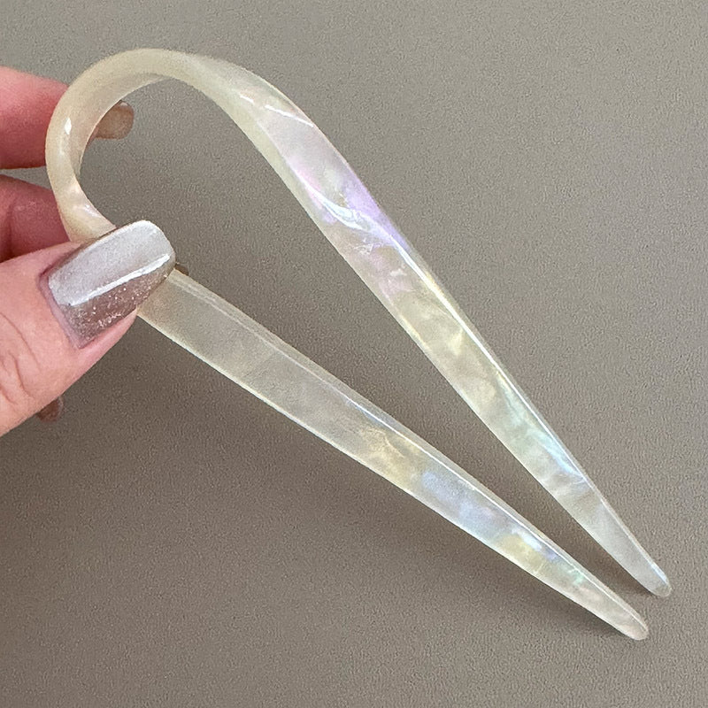 醋酸板材U形簡約髮簪