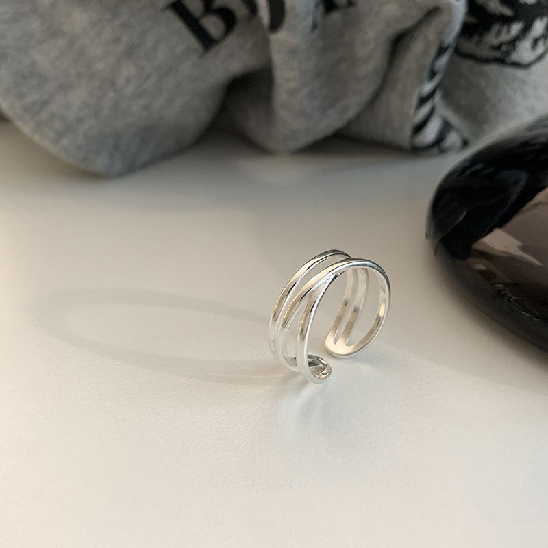 交叉可調式簡約戒指