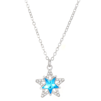 鋯石雪花墜飾簡約項鍊－細節特寫12｜https://igowo.tw/
