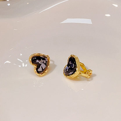 銀針愛心貝殼簡約耳釘－2（耳釘款）款細節｜https://igowo.tw/