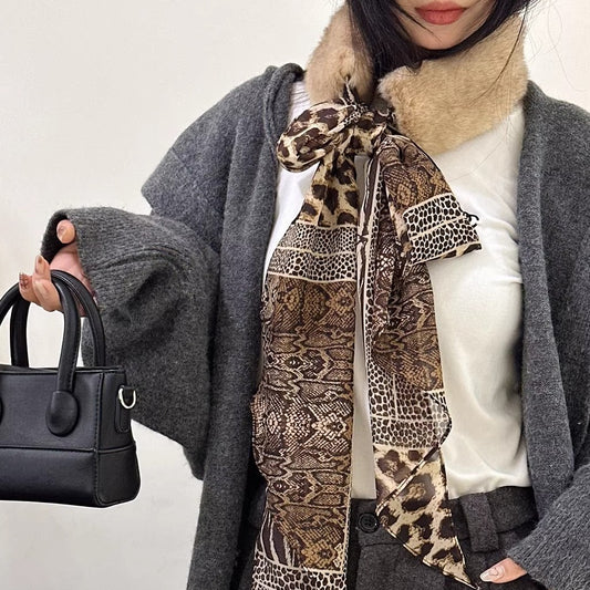 緞帶絨面豹紋飾品－商品主圖｜https://igowo.tw/