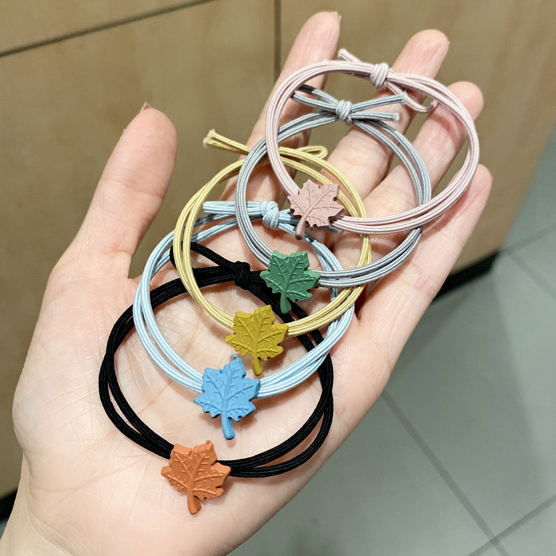 楓葉簡約髮圈－商品主圖｜https://igowo.tw/