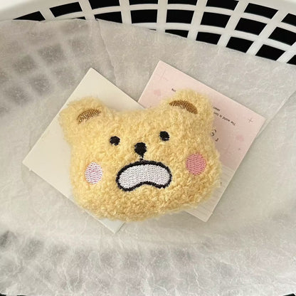 絨面小熊髮夾