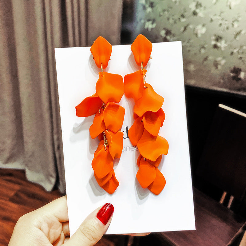 黃色銀針花朵耳環－細節特寫38｜https://igowo.tw/