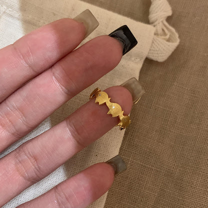 拉絲簡約戒指－商品主圖｜https://igowo.tw/