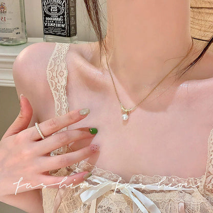 珍珠愛心墜飾項鍊－細節特寫47｜https://igowo.tw/