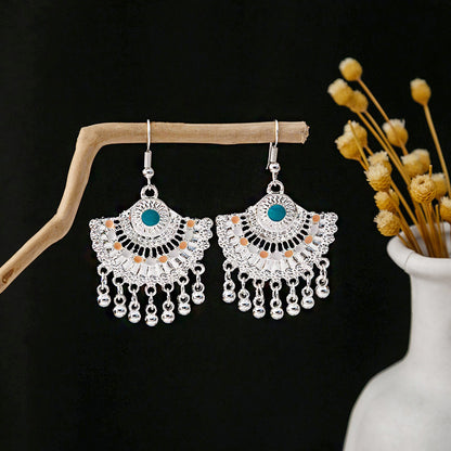 鈴鐺水滴流蘇復古耳環－細節特寫16｜https://igowo.tw/