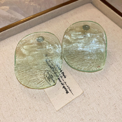 銀針超閃鑲鉆牛角不對稱珍珠耳釘女冷淡風小眾耳環輕奢高級感耳飾