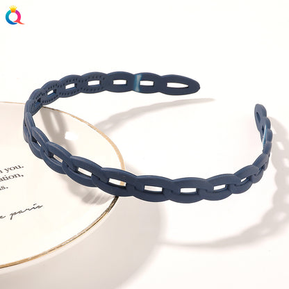 樹脂波浪扭紋簡約髮箍－細節特寫10｜https://igowo.tw/