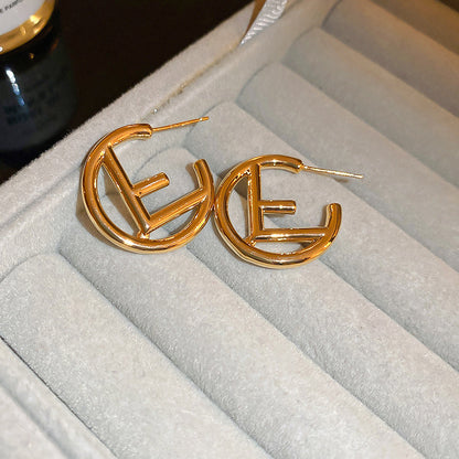 金屬樹葉花朵立體耳釘－29#耳鉤-銀色款細節22｜https://igowo.tw/