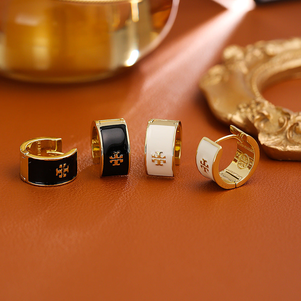 琺瑯復古耳扣－商品主圖｜https://igowo.tw/