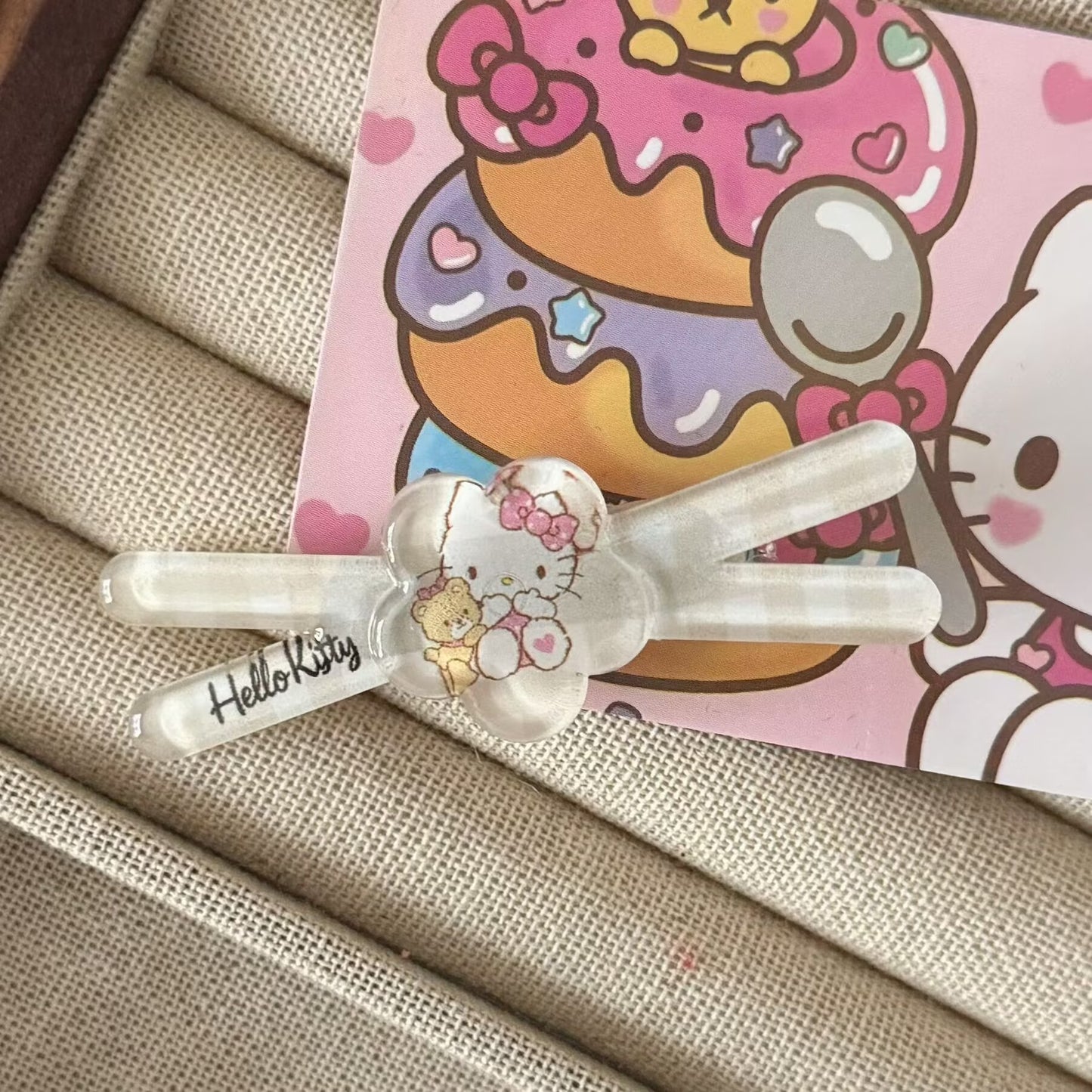 貓咪花朵髮夾