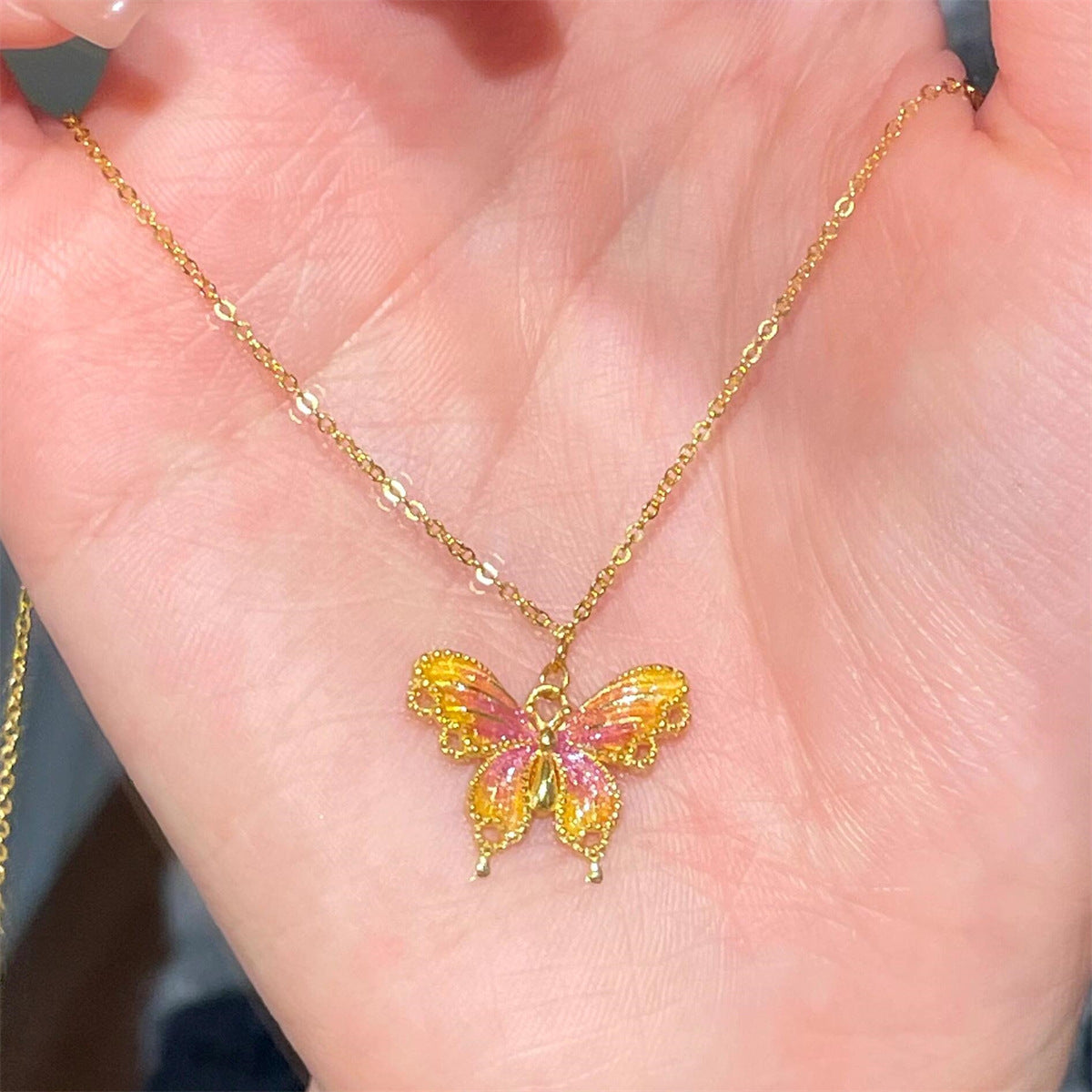 蝴蝶復古項鍊