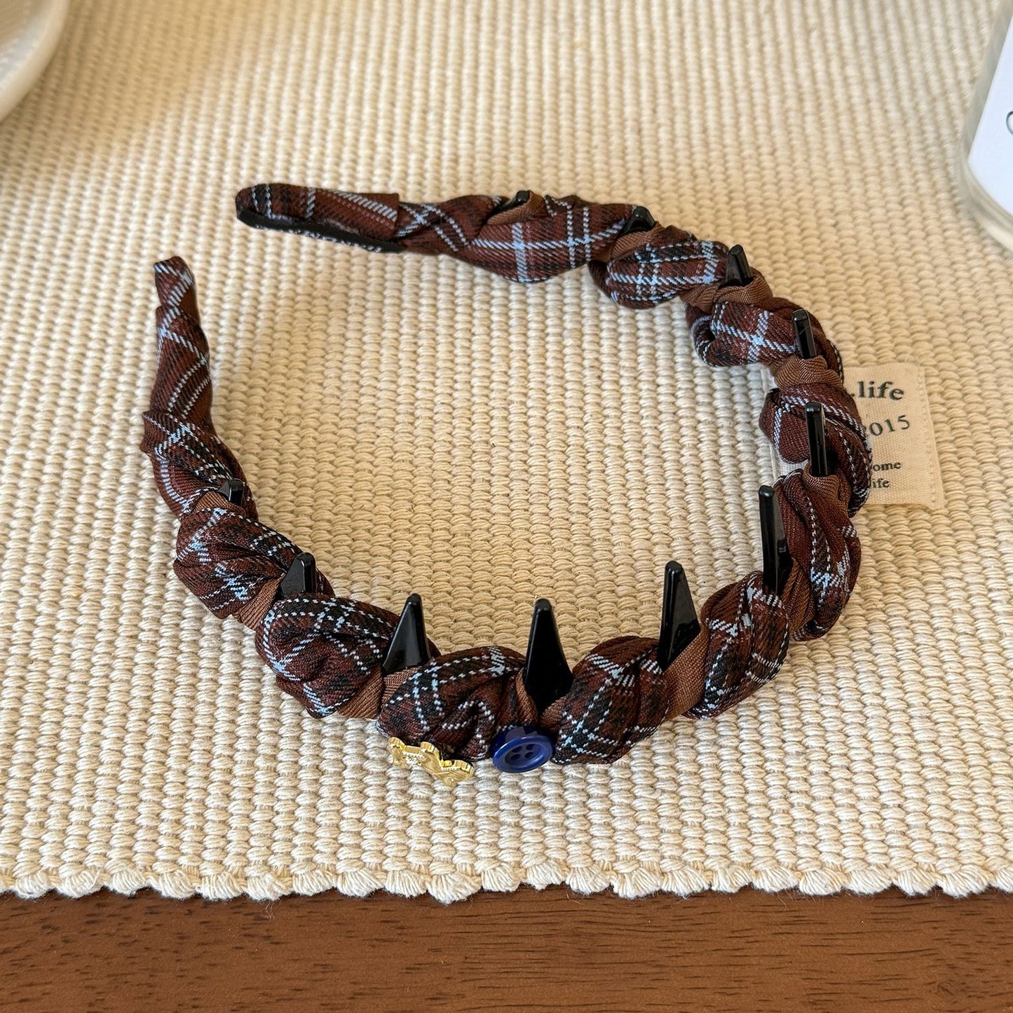 布面纏繞復古髮箍