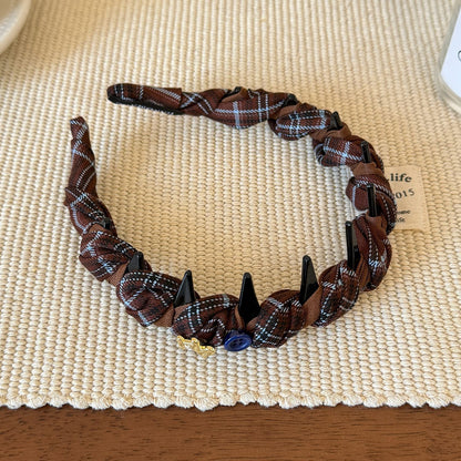 布面纏繞復古髮箍