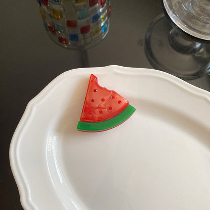 醋酸板材西瓜櫻桃髮夾
