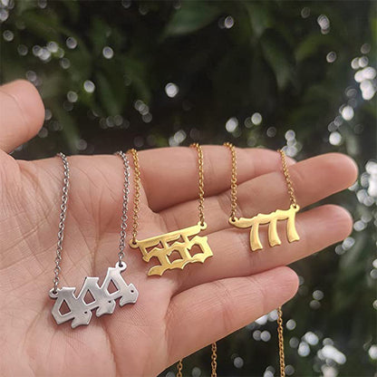 鈦鋼數字項鍊