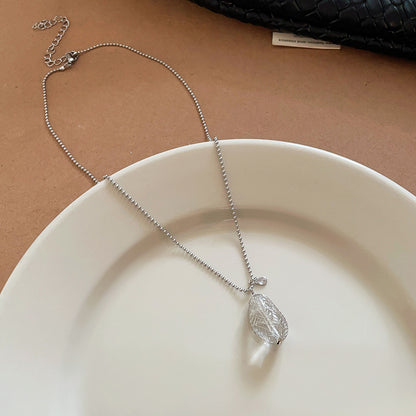 琉璃橢圓項鍊