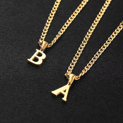 金色字母項鍊