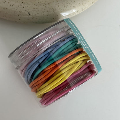 彩色彈力繩髮圈－細節特寫5｜https://igowo.tw/