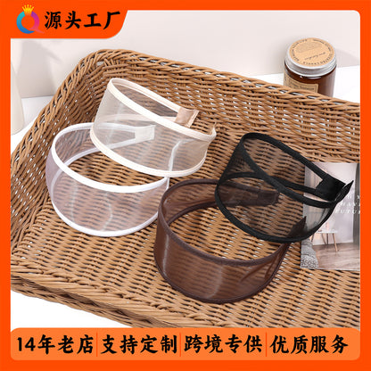 網紗寬版髮箍－商品主圖｜https://igowo.tw/