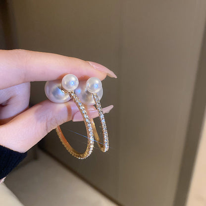 珍珠魚尾簡約耳環－細節特寫35｜https://igowo.tw/