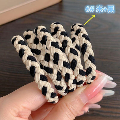 棕色簡約髮圈－細節特寫2｜https://igowo.tw/