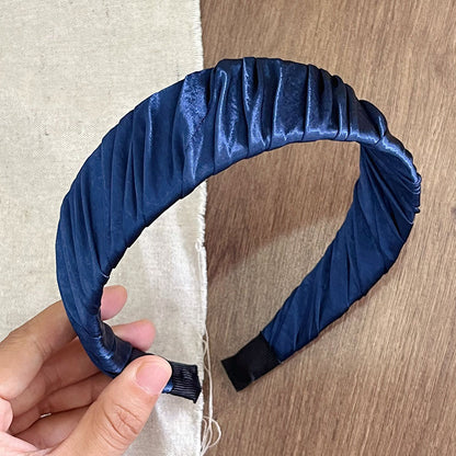 寬版簡約髮箍－粉色款細節｜https://igowo.tw/
