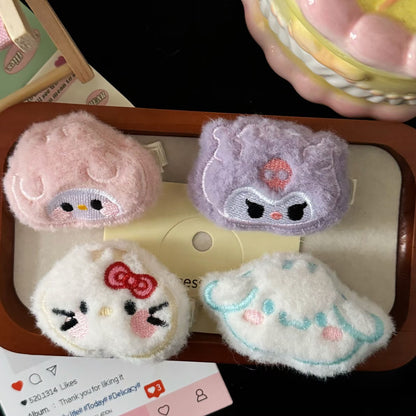絨面貓咪髮夾－商品主圖｜https://igowo.tw/