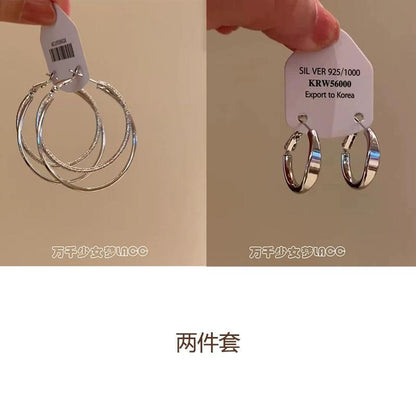 素圈誇張耳扣－百搭三件套款細節｜https://igowo.tw/