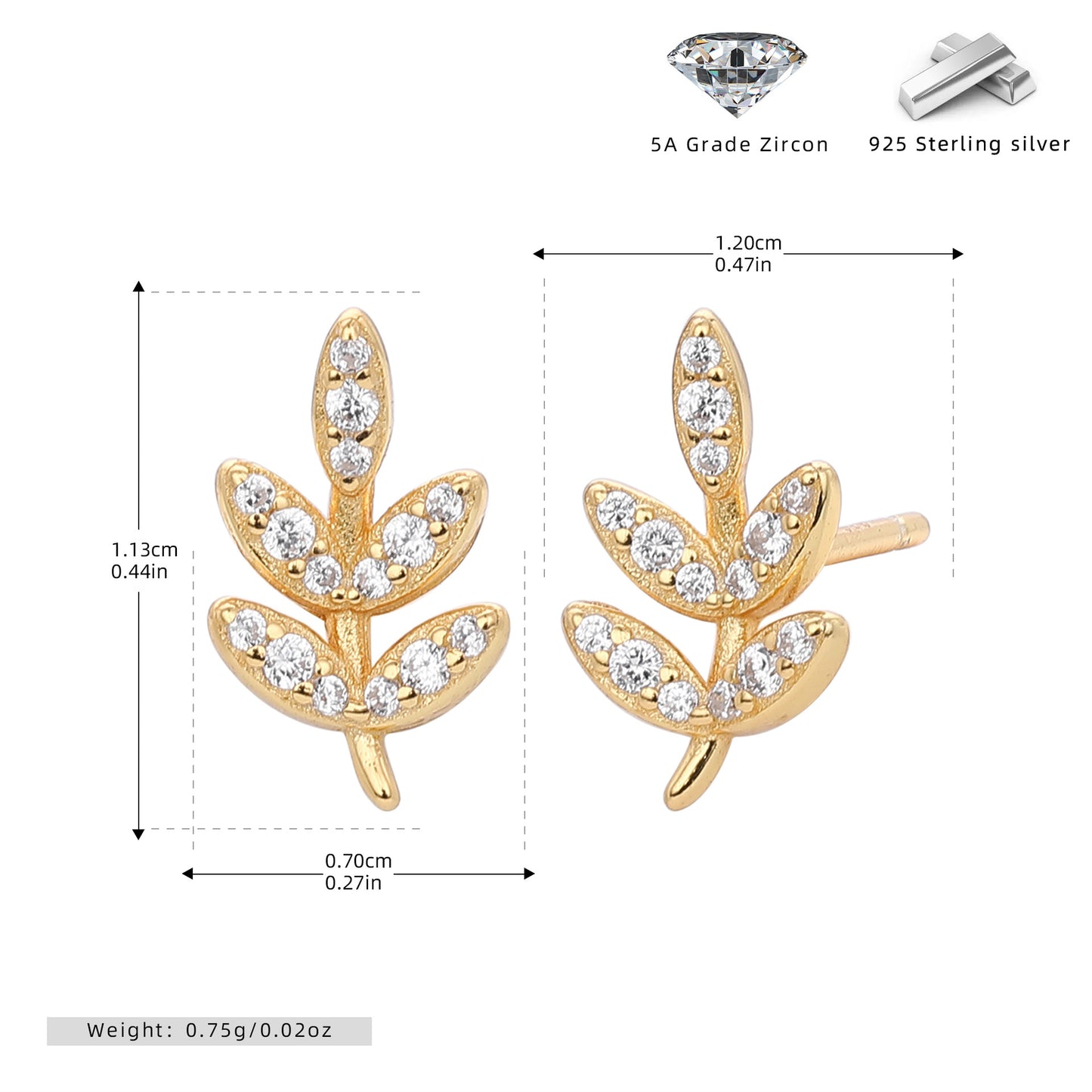 S925 歐美新款耳釘時尚鑲鋯百搭飾品輕奢典雅小眾設計飾品
