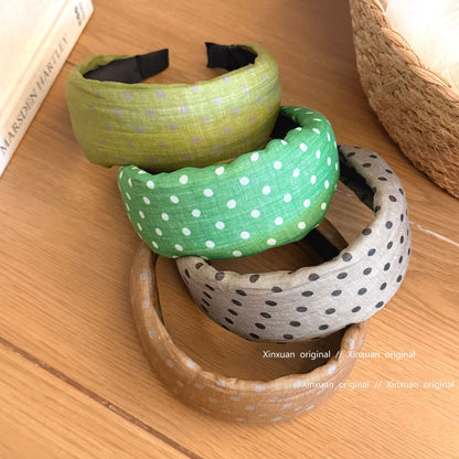 波點簡約髮箍－商品主圖｜https://igowo.tw/