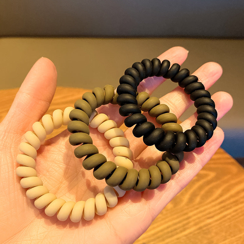 棕色簡約髮圈－商品主圖｜https://igowo.tw/
