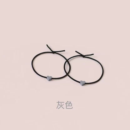 彩色愛心兩用簡約髮圈