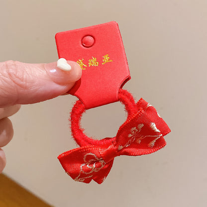絨面蝴蝶結復古髮夾－細節特寫89｜https://igowo.tw/