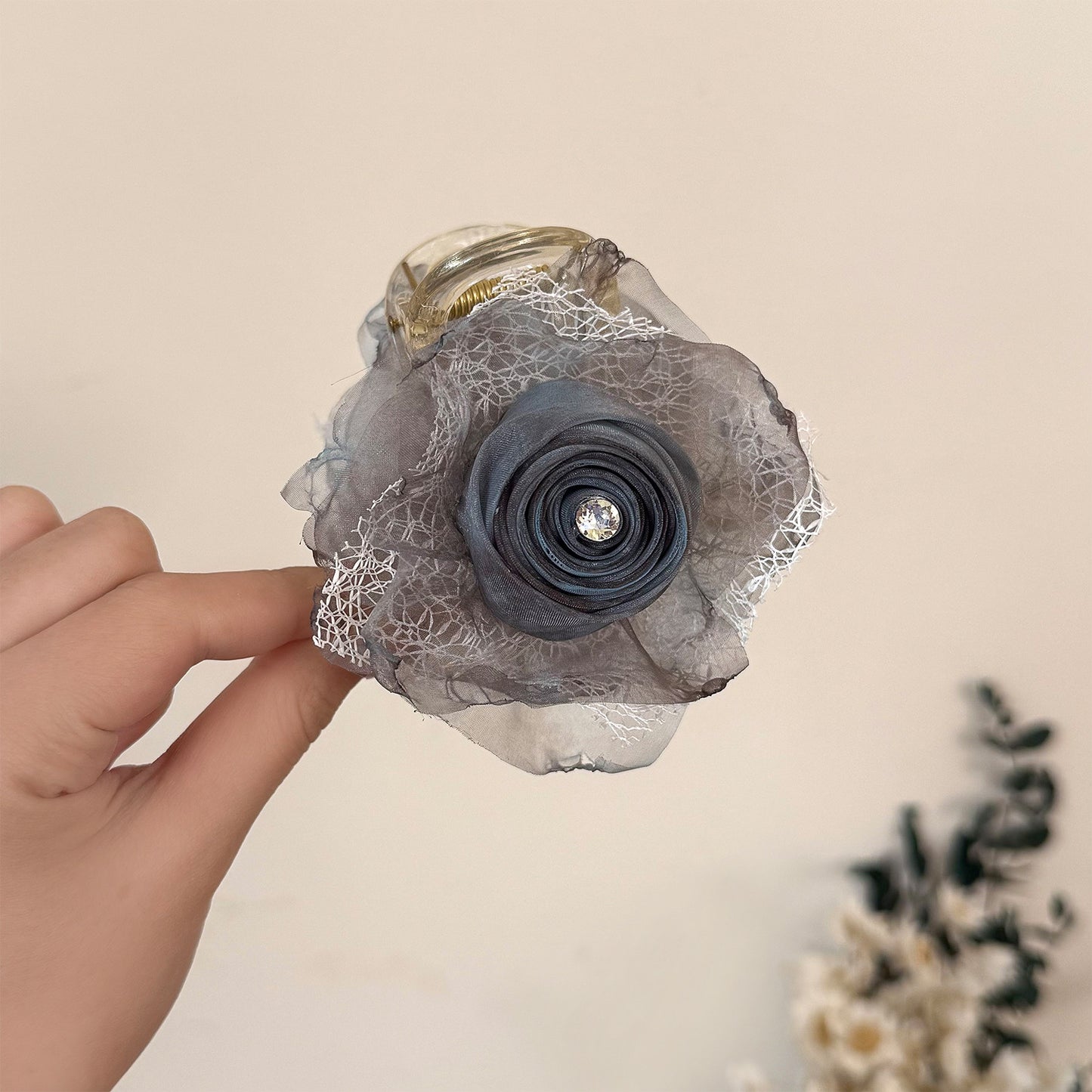 網紗玫瑰鯊魚夾