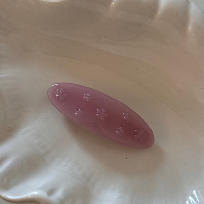 花朵一字髮夾