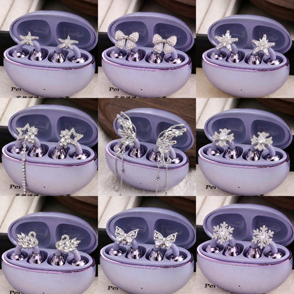 星星蝴蝶結耳環－商品主圖｜https://igowo.tw/