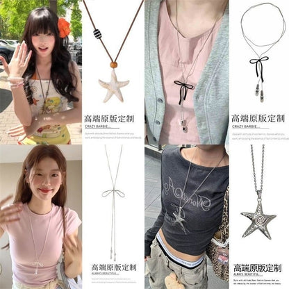 海星墜飾簡約項鍊－商品主圖｜https://igowo.tw/